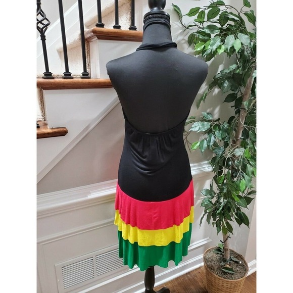 Shoreline Women Multicolor Polyester Off the Shoulder Knee Length Dress Size 30 - Picture 6 of 11